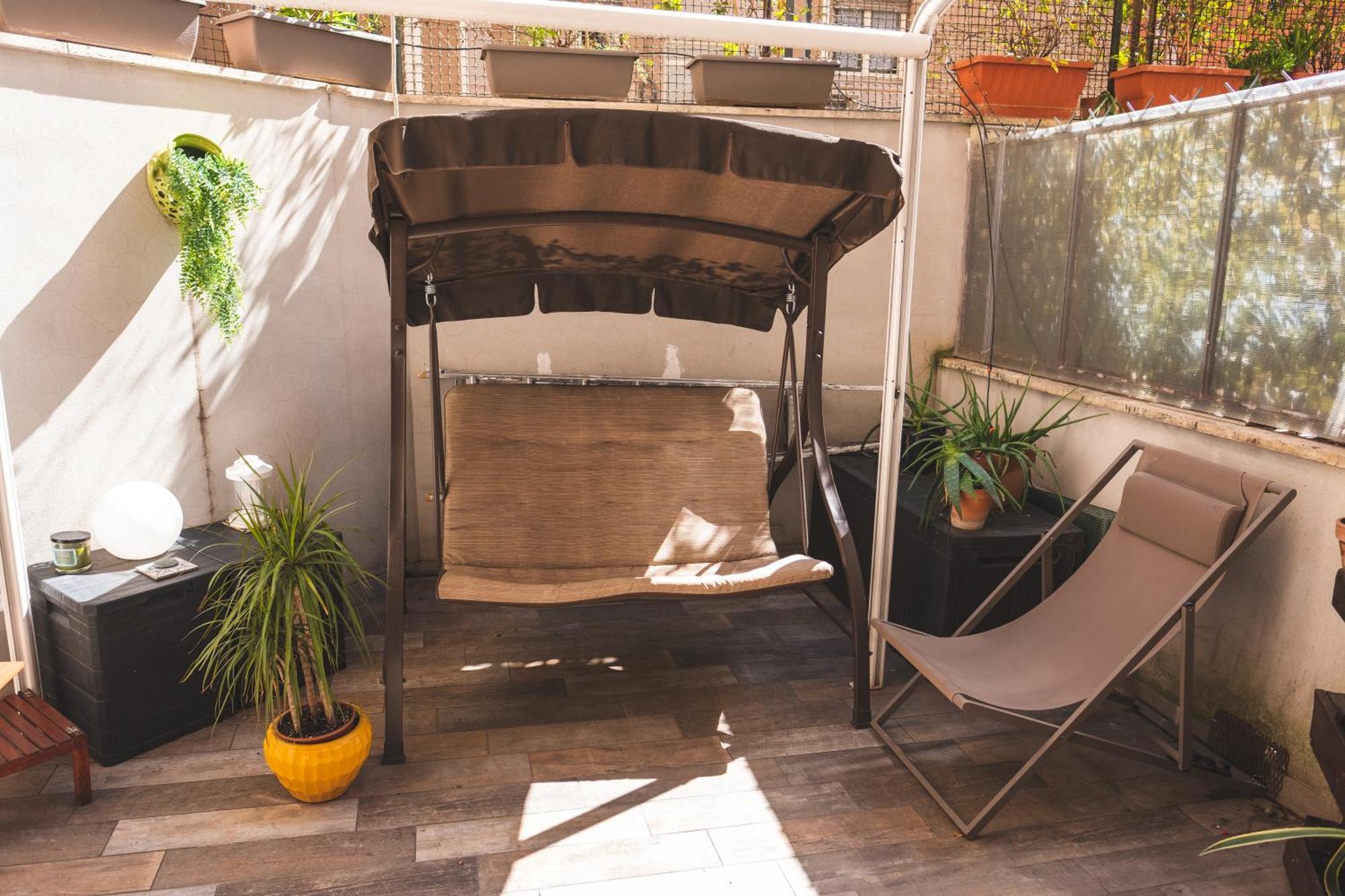 Lejlighed Cozy Flat With Terrace At Trastevere Train Station